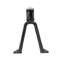 BEQUILLE VELO DOUBLE CENTRALE URSUS BIG FOOT 28"-700 PLIABLE ALU NOIR (300mm) - SUPPORTE POIDS 50KGS (LIVRE SUR CARTE)