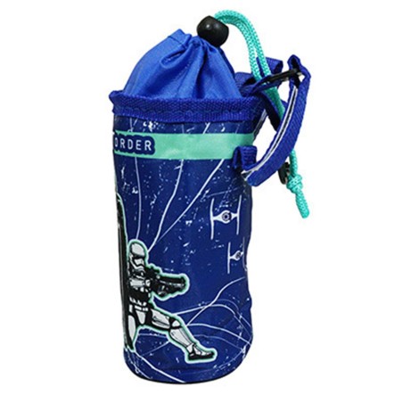 PORTE BIDON SOUPLE ENFANT DISNEY STARWARS BLEU AVEC FIXATION CINTRE PAR VELCRO