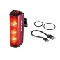 ECLAIRAGE VELO RECHARG.USB AR SIGMA LED BLAZE FLASH NOIR 4 MODES (FIXATION TIGE DE SELLE)