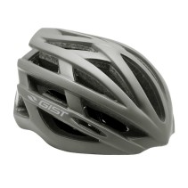CASQUE VELO ADULTE GIST E-BIKE PLANET URBAN GRIS MAT IN-MOLD TAILLE 52-58 REGLAGE MOLETTE 212GRS - ECLAIRAGE INTEGRE