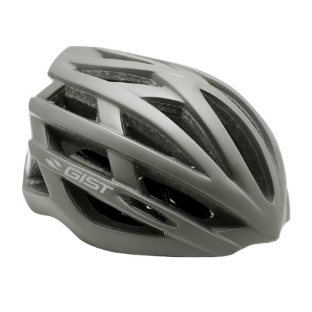 CASQUE VELO ADULTE GIST E-BIKE PLANET URBAN GRIS MAT IN-MOLD TAILLE 52-58 REGLAGE MOLETTE 212GRS - ECLAIRAGE INTEGRE