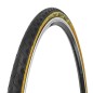 Pneu vtt urbain 27.5 x 1.75 Deli slick ts tanwall noir flanc beigemarron renforce anti-crevaison 1.3mm (47-584) (650b)