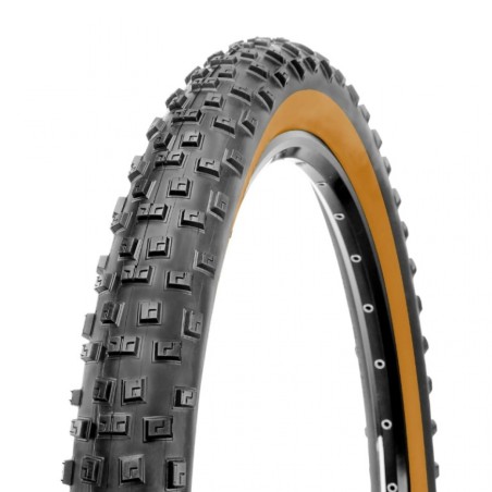 Pneu vtt 27.5 x 2.25 Deli ts tanwall noir flanc marron renfort anticrevaison 1.3mm (57-584) (650b)