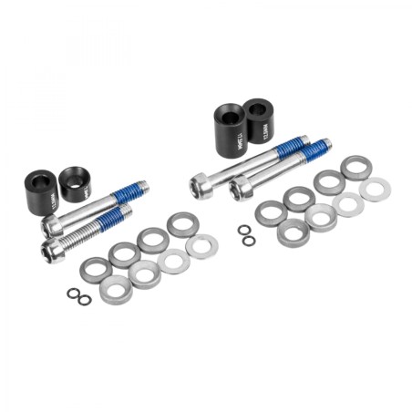 KIT VIS ET ENTRETOISES FREIN A DISQUE VTT SRAM POUR DISQUE DE 160mm SUR CADRE - FOURCHE 140mm ET DISQUE 200mm SUR CARDE -