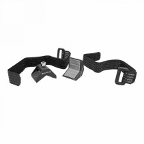 SUPPORT FIXATION PORTE BIDON-MINI POMPE NOIR SUR VELCRO POUR VELO MUSCULAIRE ET VAE