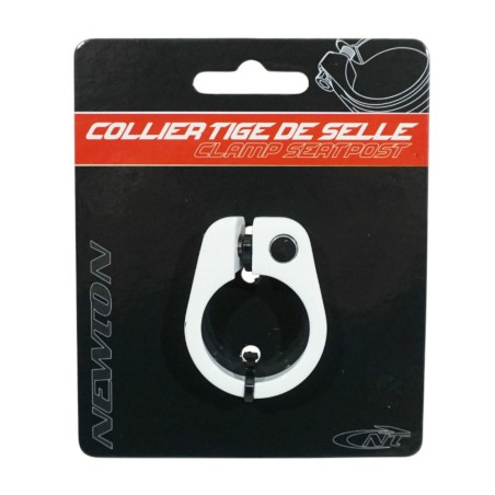 COLLIER SERRAGE TIGE DE SELLE CHC NEWTON ALU BLANC DIAM. 34,9mm