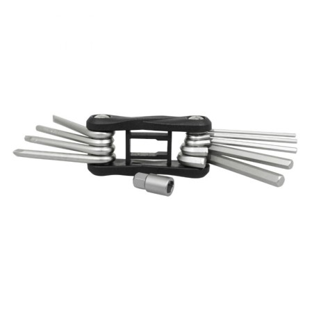 OUTIL MULTIFONCTION NEWTON 10 FONCTIONS CLE ALLEN 2-2.5-3-4-5-6-8   TOURNEVIS PLAT ET CRUCIFORME   torx T25