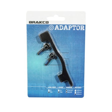 ADAPTATEUR FREIN A DISQUE VTT BRAKCO DISQUE 203mm ETRIER POST-MOUNT SUR CADRE-FOURCHE 160MM POSTMOUNT