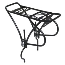 PORTE BAGAGE VELO ARRIERE A TRINGLES P2R DISC ALU NOIR REGLABLE 26" A 29" POUR FREIN A DISQUE