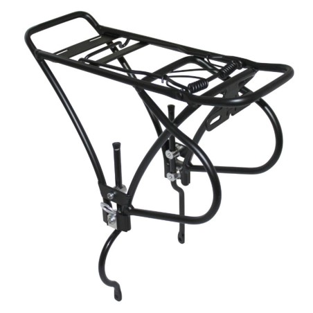 PORTE BAGAGE VELO ARRIERE A TRINGLES P2R DISC ALU NOIR REGLABLE 26" A 29" POUR FREIN A DISQUE