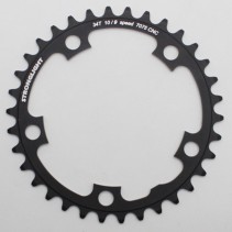 PLATEAU ROUTE 5BRA D.110 STRONGLIGHT 34DTS INTERIEUR NOIR TYPE SHIMANO 9-10-11V.