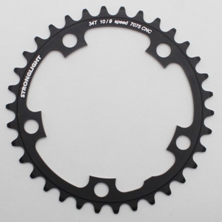 PLATEAU ROUTE 5BRA D.110 STRONGLIGHT 34DTS INTERIEUR NOIR TYPE SHIMANO 9-10-11V.
