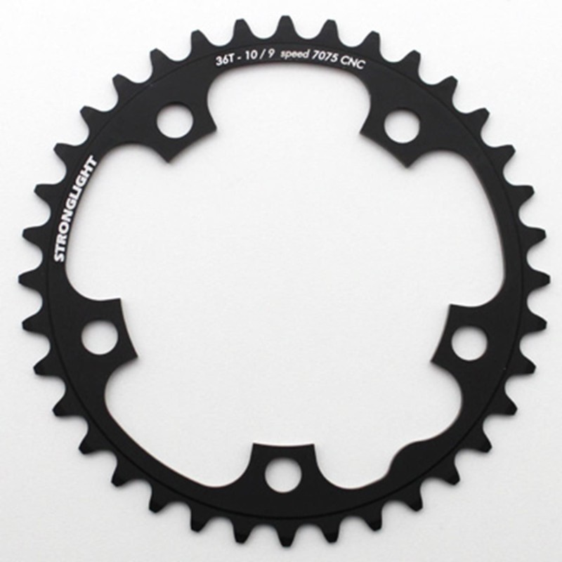 PLATEAU ROUTE 5BRA D.110 STRONGLIGHT 36DTS INTERIEUR NOIR TYPE SHIMANO 9-10-11V.
