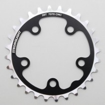 PLATEAU ROUTE 5BRA D.74 STRONGLIGHT 28DTS TRIPLE NOIR ALU 7075  9-10V.