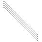 RAYON INOX ARGENT E-BIKE 2,0mm AVEC TETE EN 2,3mm  L 255mm SAPIM TETE COUDEE AVEC ECROUS (VENDU PAR 4)