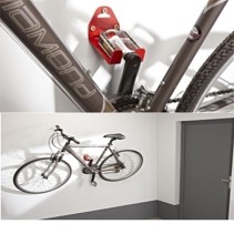 SUPPORT VELO MURAL MOTTEZ FIXATION PAR LA PEDALE
