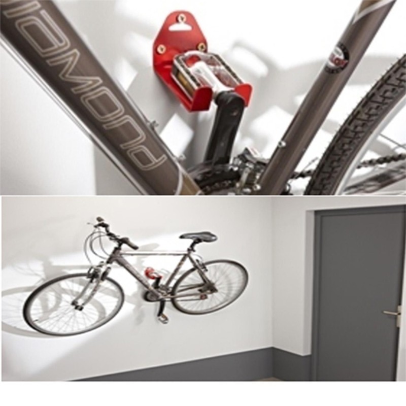 SUPPORT VELO MURAL MOTTEZ FIXATION PAR LA PEDALE