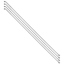 RAYON INOX ARGENT E-BIKE 2,0mm AVEC TETE EN 2,3mm  L 200mm SAPIM TETE COUDEE AVEC ECROUS (VENDU PAR 4)