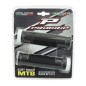 POIGNEE CITY-VTT PROGRIP 995 NOIR AVEC LOCK ON BLANC 130mm (LIVRE AVEC EMBOUTS) (BLISTER)