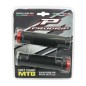 POIGNEE CITY-VTT PROGRIP 995 NOIR AVEC LOCK ON ROUGE 130mm (LIVRE AVEC EMBOUTS) (BLISTER)