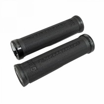 POIGNEE CITY-VTT PROGRIP 995 NOIR AVEC LOCK ON NOIR 130mm (LIVRE AVEC EMBOUTS) (BLISTER)