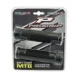 POIGNEE CITY-VTT PROGRIP 995 NOIR AVEC LOCK ON NOIR 130mm (LIVRE AVEC EMBOUTS) (BLISTER)