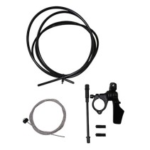 LEVIER POUR TIGE DE SELLE REGLABLE SATORI ALU NOIR FIXATION CINTRE VTT (LIVRE AVEC CABLE)