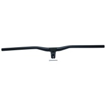 CINTRE VTT DROIT DEMI RELEVE ALU NOIR L 78cm AVEC POTENCE INTEGREE entraxe L55mm POUR PIVOT FOURCHE 1"1-8 (28.6mm)