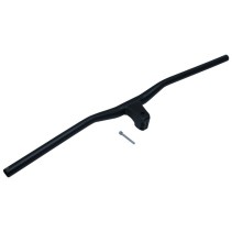 CINTRE VTT DROIT DEMI RELEVE ALU NOIR L 78cm AVEC POTENCE INTEGREE entraxe L55mm POUR PIVOT FOURCHE 1"1-8 (28.6mm)