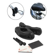 SUPPORT POUR PORTE BIDON NEWTON RESINE NOIR FIXATION CINTRE-POTENCE-TIGE DE SELLE - COMPATIBLE DIAMETRE 22 à 36 mm