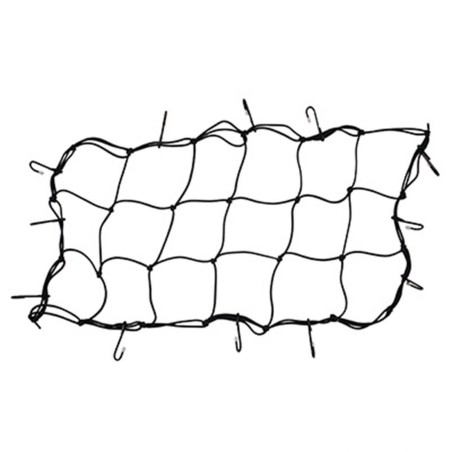 FILET SANDOW CARGO 380 x 760 mm AVEC 10 CROCHETS METAL PLASTIFIES (SANDOW DIAM 4 mm)