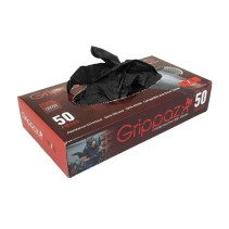 GANTS ATELIER NITRILE ECAILLES DE POISSON RESISTANT AUX PRODUITS CHIMIQUES, AUX HUILES, A L'ESSENCE NOIR