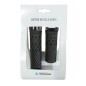 POIGNEE VTT HERRMANS LUNA LOCK 90-130mm NOIR AVEC COLLIER FERMETURE (PAIRE)