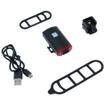 ECLAIRAGE VELO USB AVANT - ARRIERE NEWTON LED 200 LUMENS (AVANT) POUR CASQUE 3 MODES (AUTONOMIE 2H-5H)