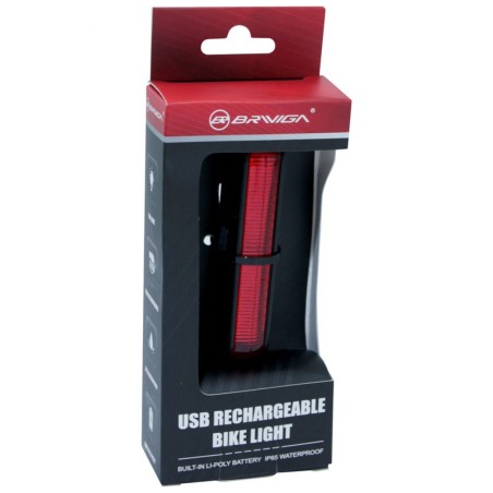 ECLAIRAGE VELO USB ARRIERE SUR TIGE DE SELLE A LED 20 LUMENS AVEC BOUTON INDICATEUR DE DIRECTION ET FREINAGE SANS FIL