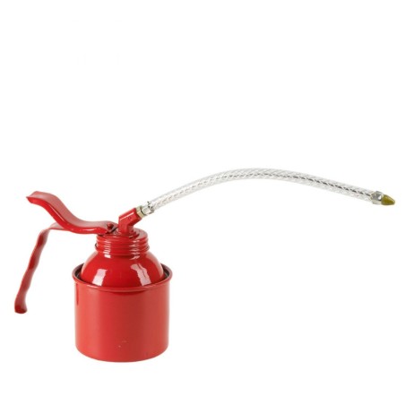 BURETTE STANDARD PRESSOL METAL ROUGE  250ml  AVEC BEC FLEXIBLE 210mm (VENDU A L'UNITE)