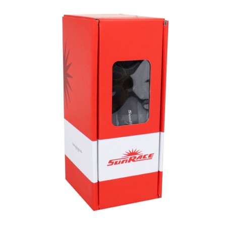 MANIVELLES VTT SUNRACE FCM800 ALU NOIR 175mm POUR BOITIER AXE CARRE POUR MONO DIAM. 96mm (SANS PLATEAU)