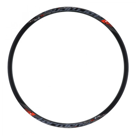 Jante route 700 stormer 17c noir 32t. disc tubeless ready double paroi profil 24mm