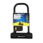 ANTIVOL VELO U MICHELIN 105 x 170mm A CLE EN ACIER NOIR AVEC SUPPORT FIXATION CADRE