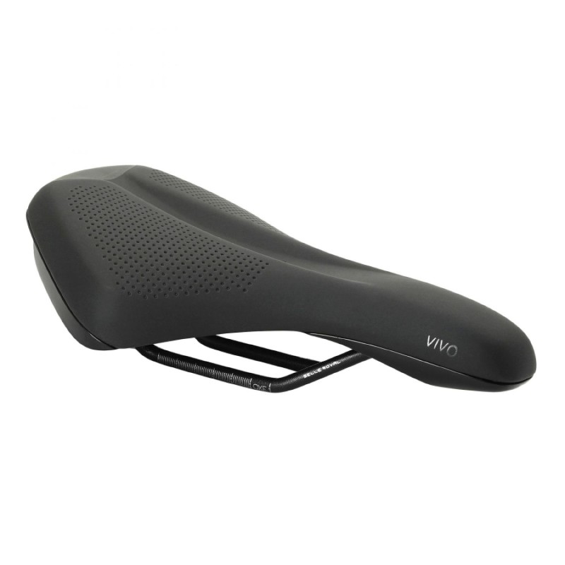 SELLE ROYAL LOISIR VIVO REFLECTIVE ATHLETIC NOIR MIXTE 250X160mm 375g