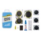 KIT REPARATION CHAMBRE A AIR WELDTITE AIRTITE FATBIKE 27,5 AVEC OUTILS - BOITE (2 PATCHS 30mm   1 PATCH 40mm   3 PATCHS 20mm  