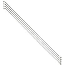RAYON INOX ARGENT E-BIKE 2,0mm AVEC TETE EN 2,3mm  L 282mm SAPIM TETE COUDEE AVEC ECROUS (VENDU PAR 4)