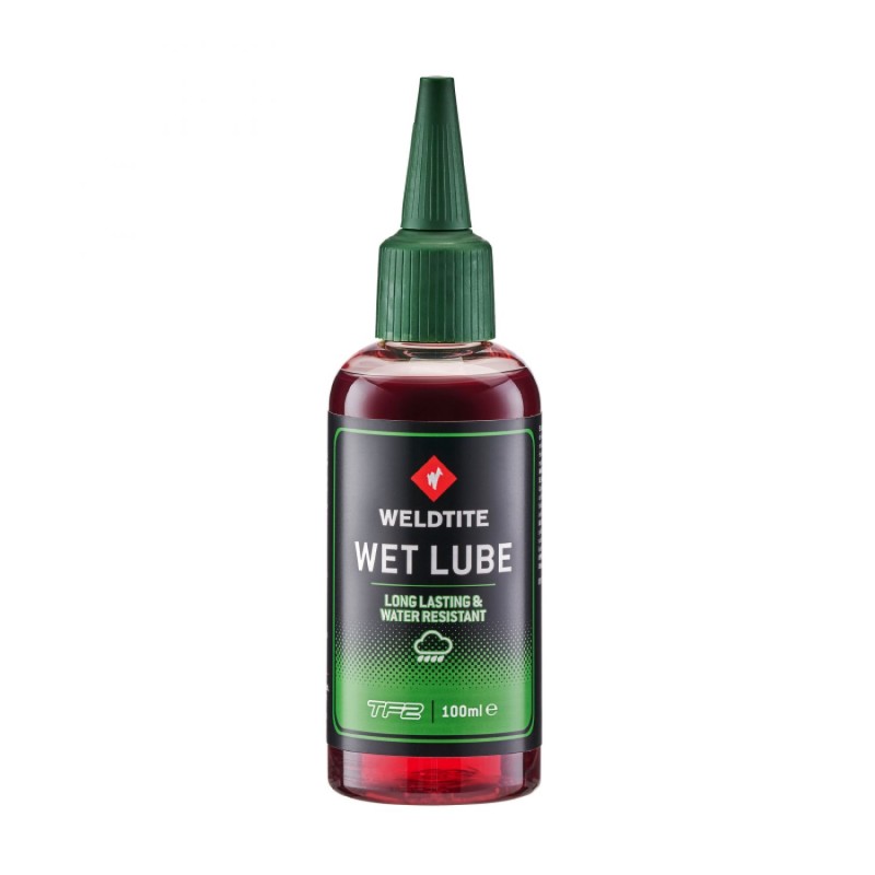 LUBRIFIANT VELO WELDTITE TF2 EXTREME WET AU TEFLON POUR CHAINES CONDITIONS HUMIDES (100ml)