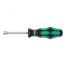 TOURNEVIS A DOUILLE WERA 395 HOLO 8 mm NOIR-VERT (VENDU A L'UNITE)  -MARQUE ALLEMANDE POUR LES ATELIERS-