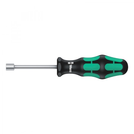 TOURNEVIS A DOUILLE WERA 395 HOLO 10 mm NOIR-VERT (VENDU A L'UNITE)  -MARQUE ALLEMANDE POUR LES ATELIERS-