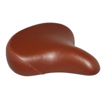 SELLE NEWTON CITY CLASSIC MIXTE MARRON VINTAGE AVEC RESSORTS ARGENT 268x258mm RAIL ACIER