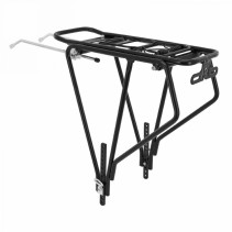 PORTE BAGAGE VELO ARRIERE A TRINGLES P2R ALU NOIR REGLABLE POUR FATBIKE 26"-27.5"-29" 5 largeur réglable de 135 à 205mm