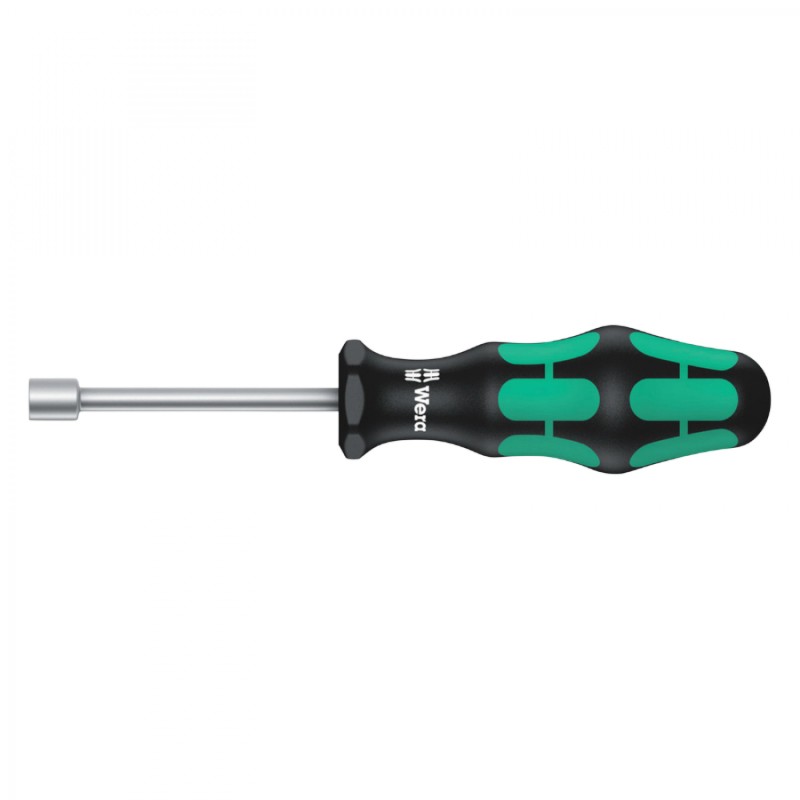 TOURNEVIS A DOUILLE WERA 395 HOLO 13 mm NOIR-VERT (VENDU A L'UNITE)  -MARQUE ALLEMANDE POUR LES ATELIERS-