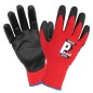 GANTS ATELIER TACTILE NYLON-ELASTHANNE ROUGE-NOIR HOMOLOGUE CE - TAILLE 10  (PAIRE)