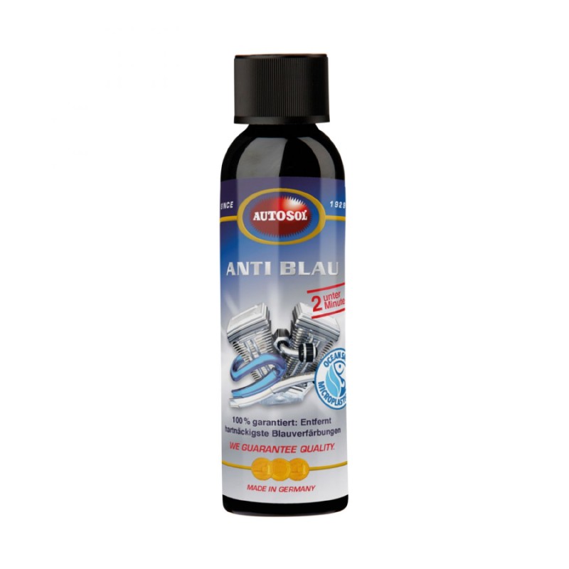 POLISH METAL DETACHANT AUTOSOL MOTO BLUING REMOVER ELIMINE LES TACHES BLEUS OU BRUNES SUR LES ECHAPPEMENTS (FLACON 150ml)